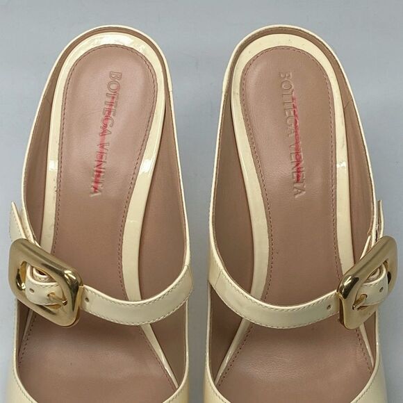 Bottega Veneta Comet Mary Jane Wedge Pumps size 37.5 - Picture 11 of 14